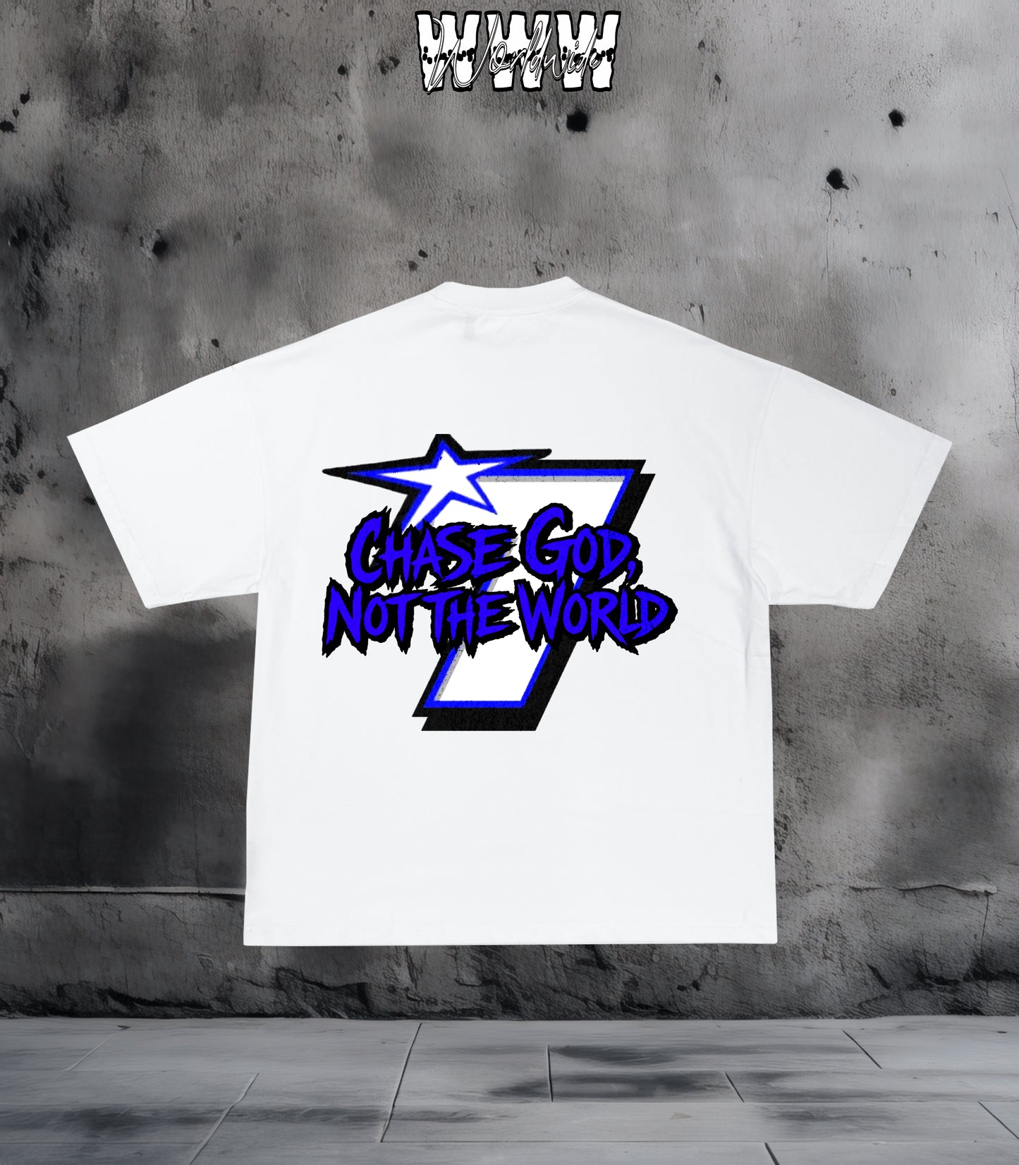 Blue WiseSaint Studios Graphic Tee