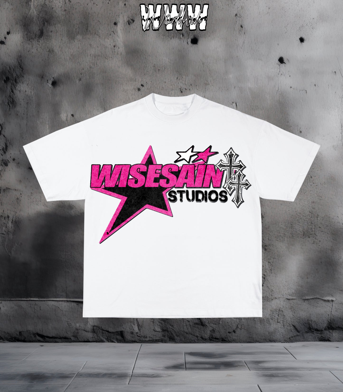Pink WiseSaint Studios Graphic Tee