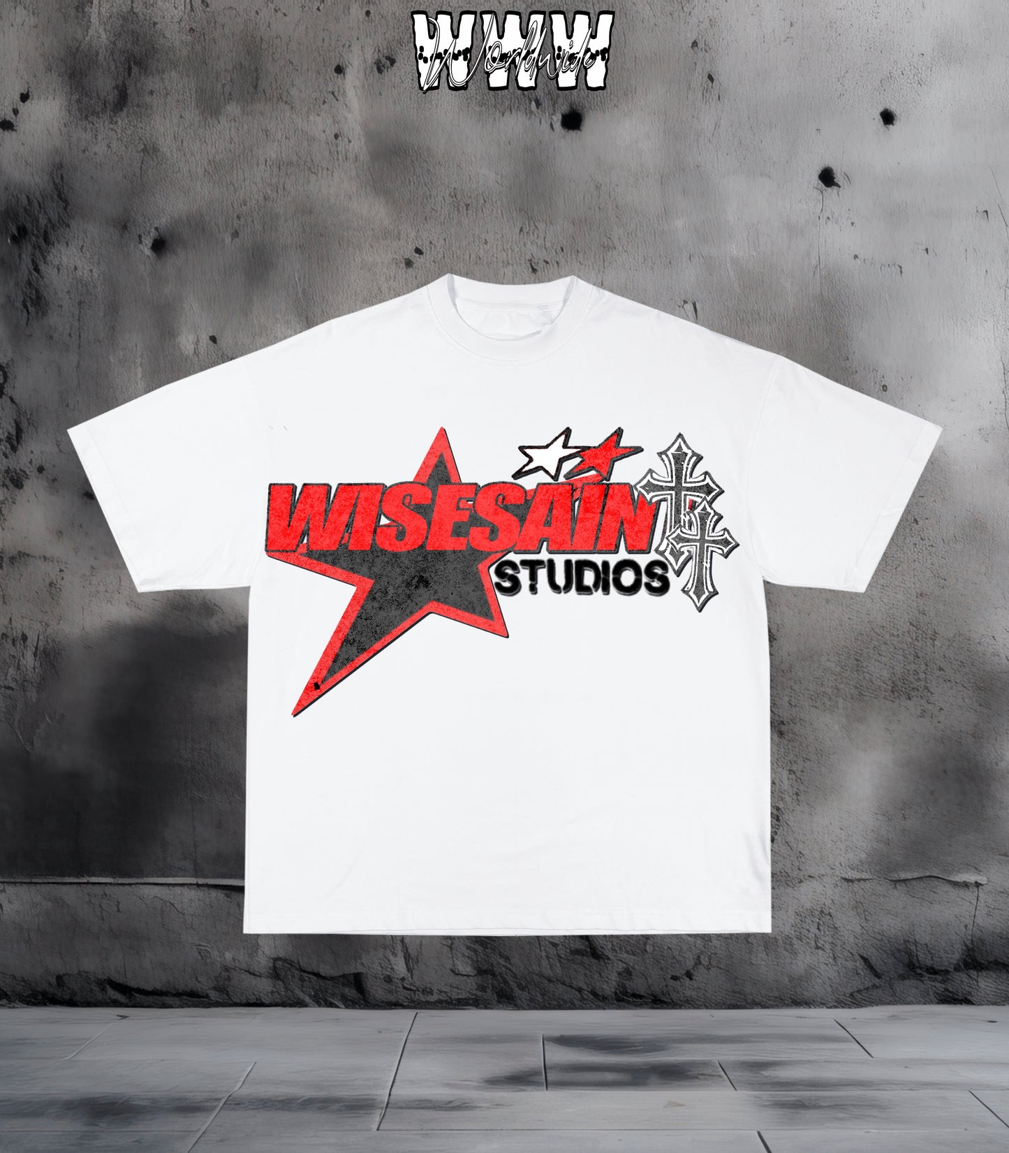 Red WiseSaint Studios Graphic Tee