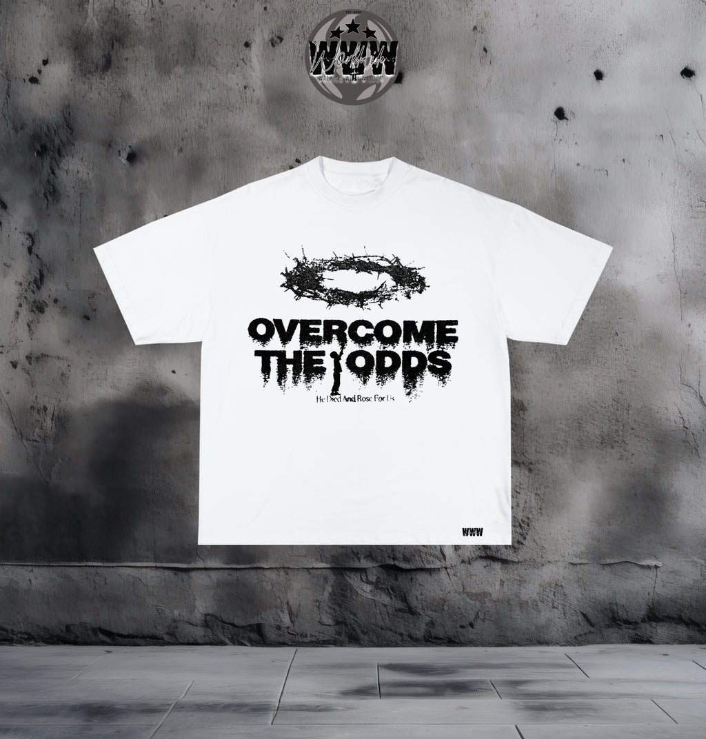 "Overcome The Odds"  Oversized Graphic Tee