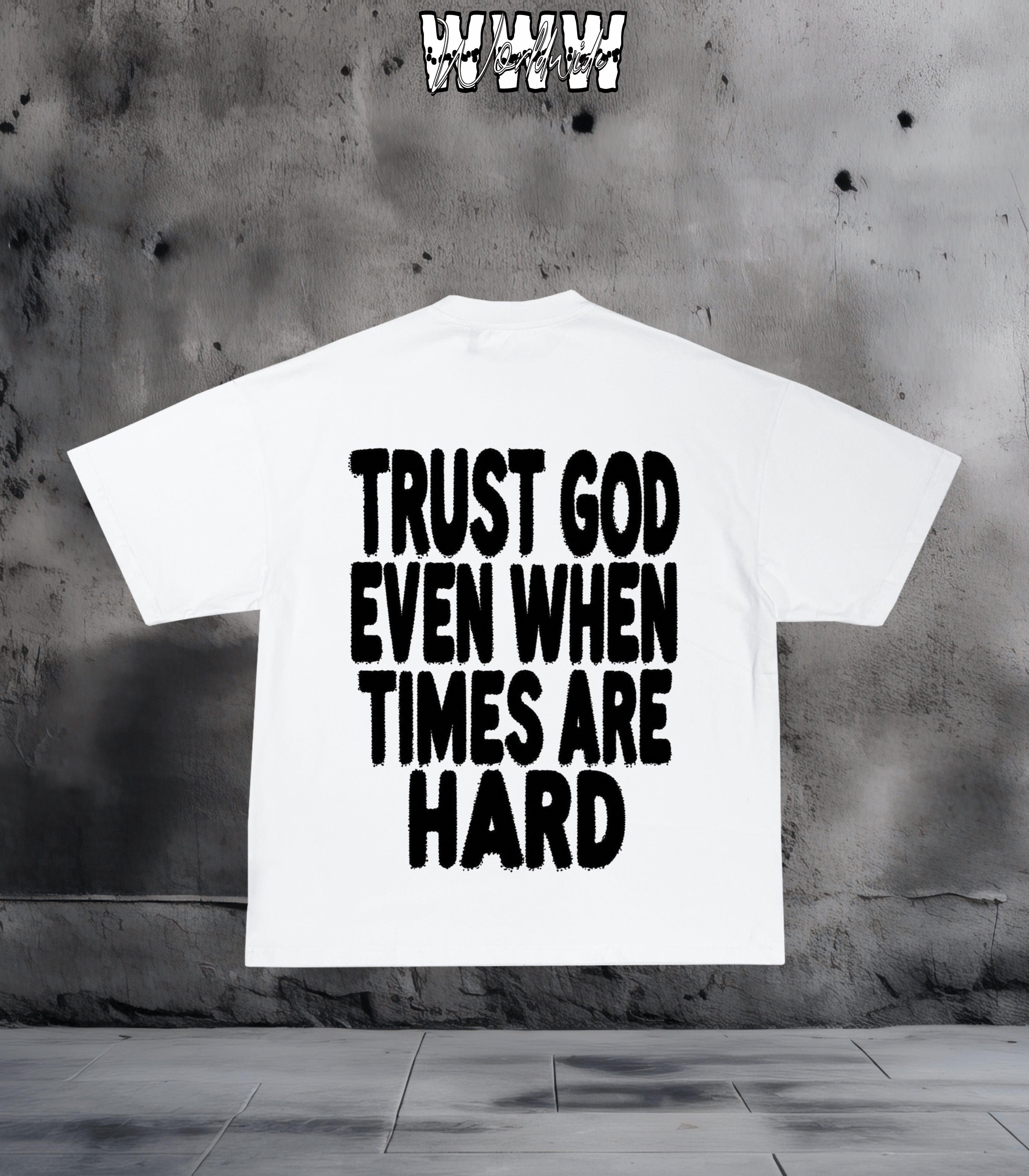 "Jesus Saves Worldwide"  Oversized Graphic Tee