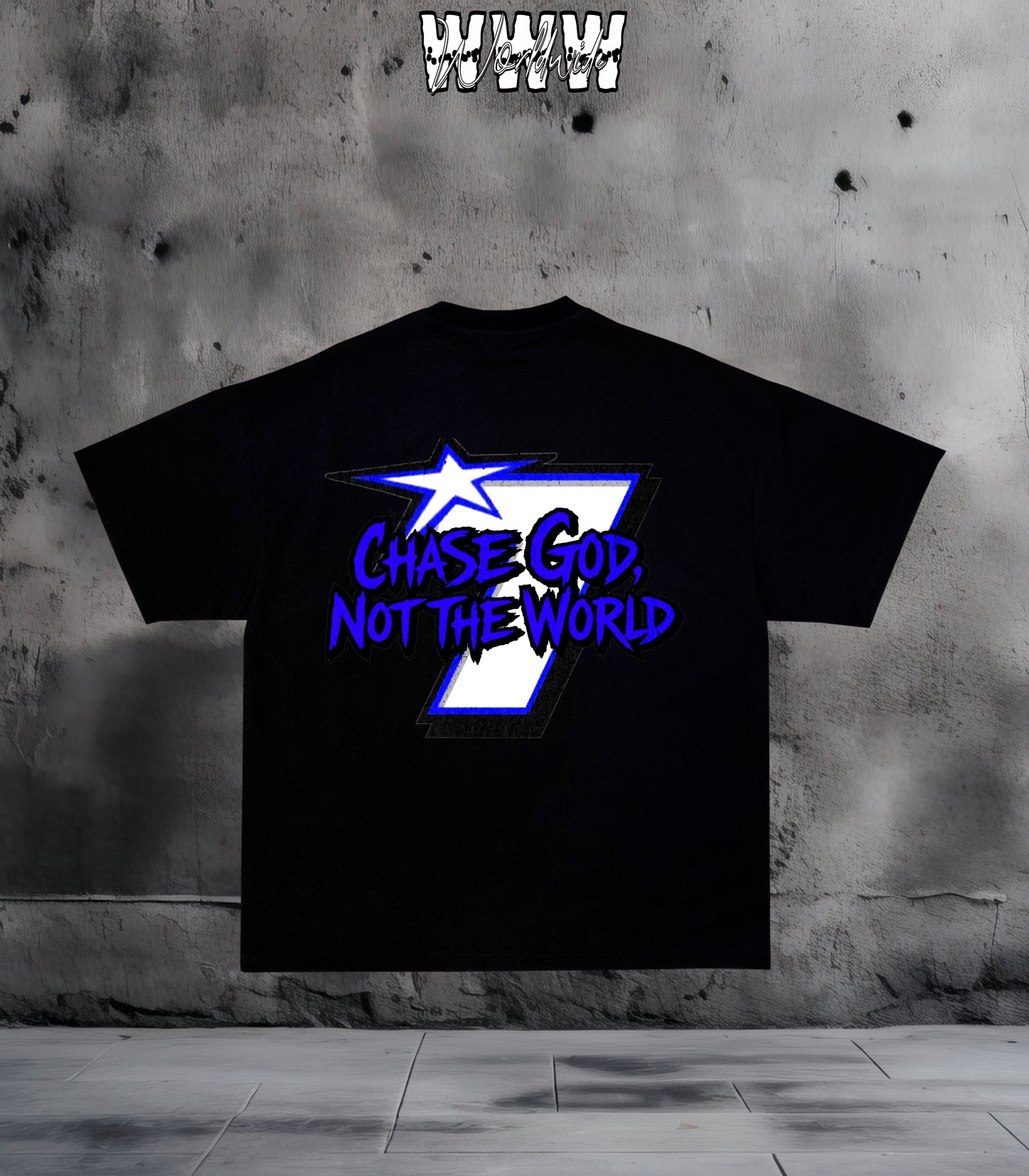 Blue WiseSaint Studios Graphic Tee