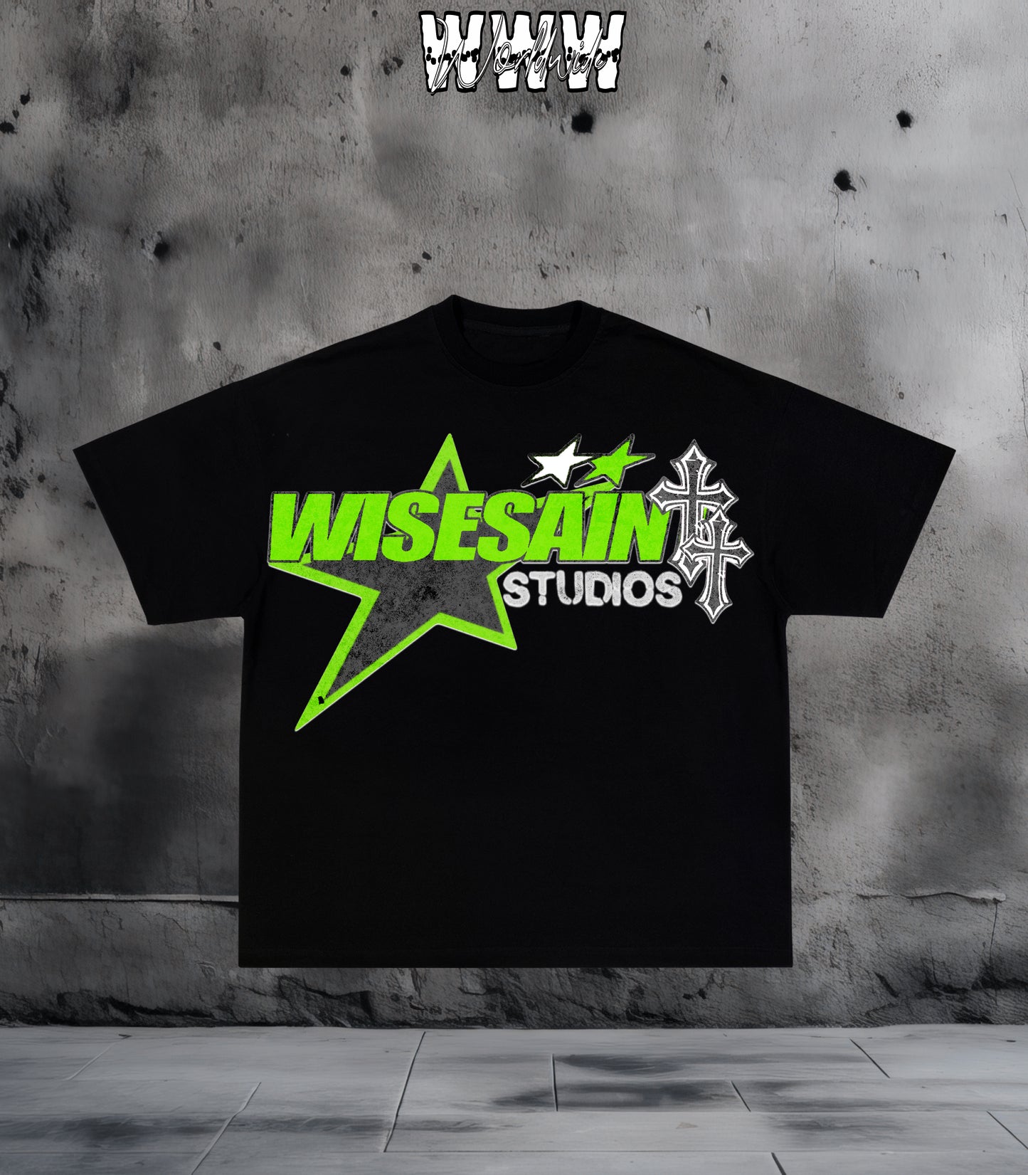 Slime Green WiseSaint Studios Graphic Tee