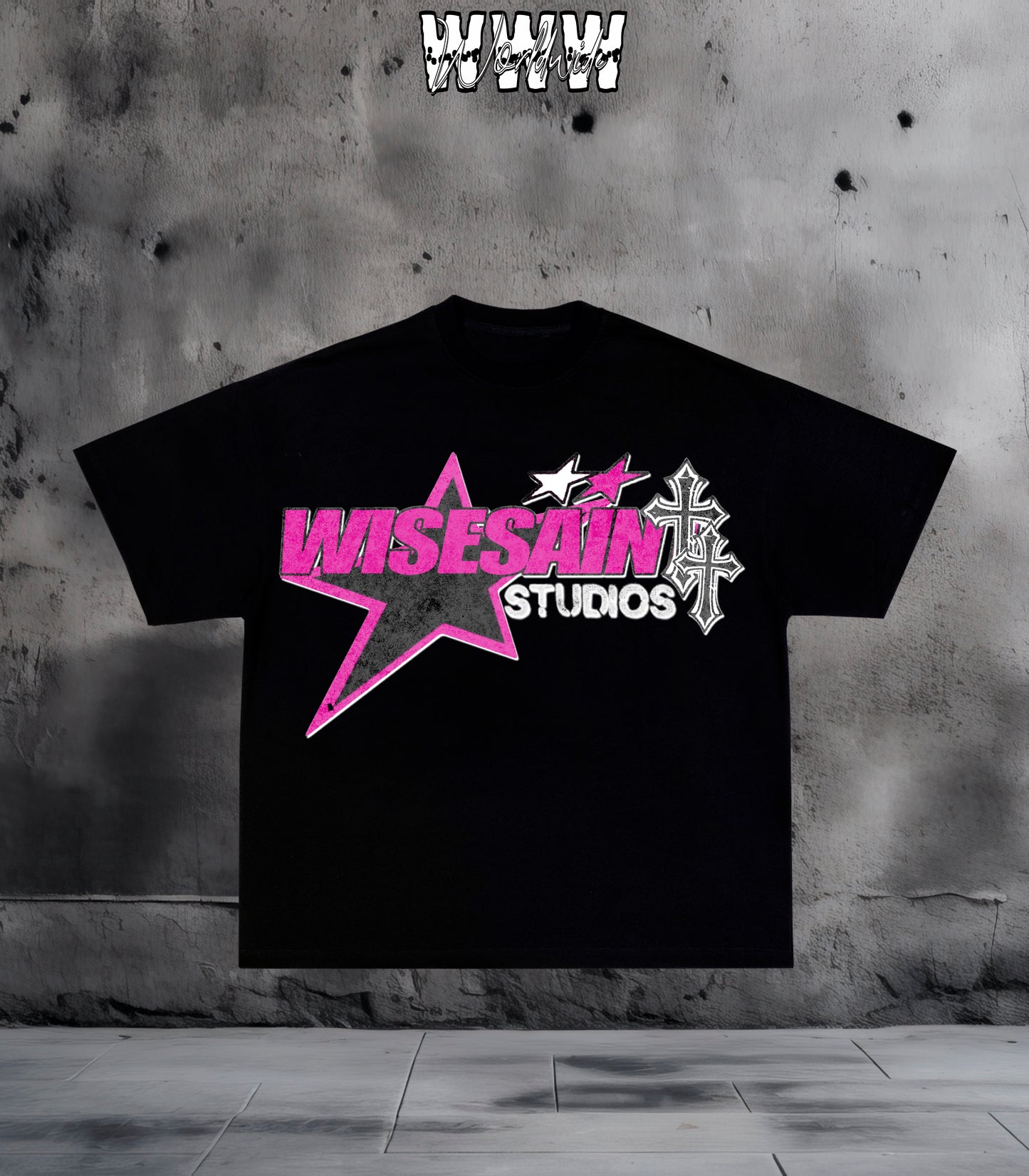 Pink WiseSaint Studios Graphic Tee