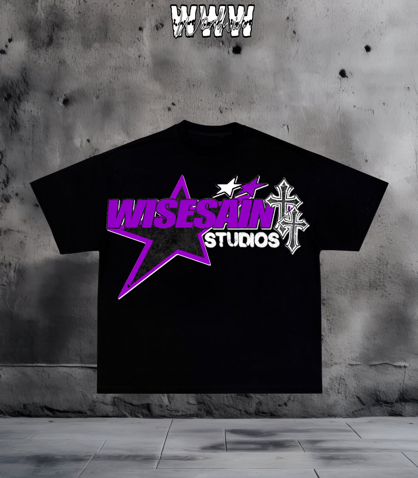 Purple WiseSaint Studios Graphic Tee